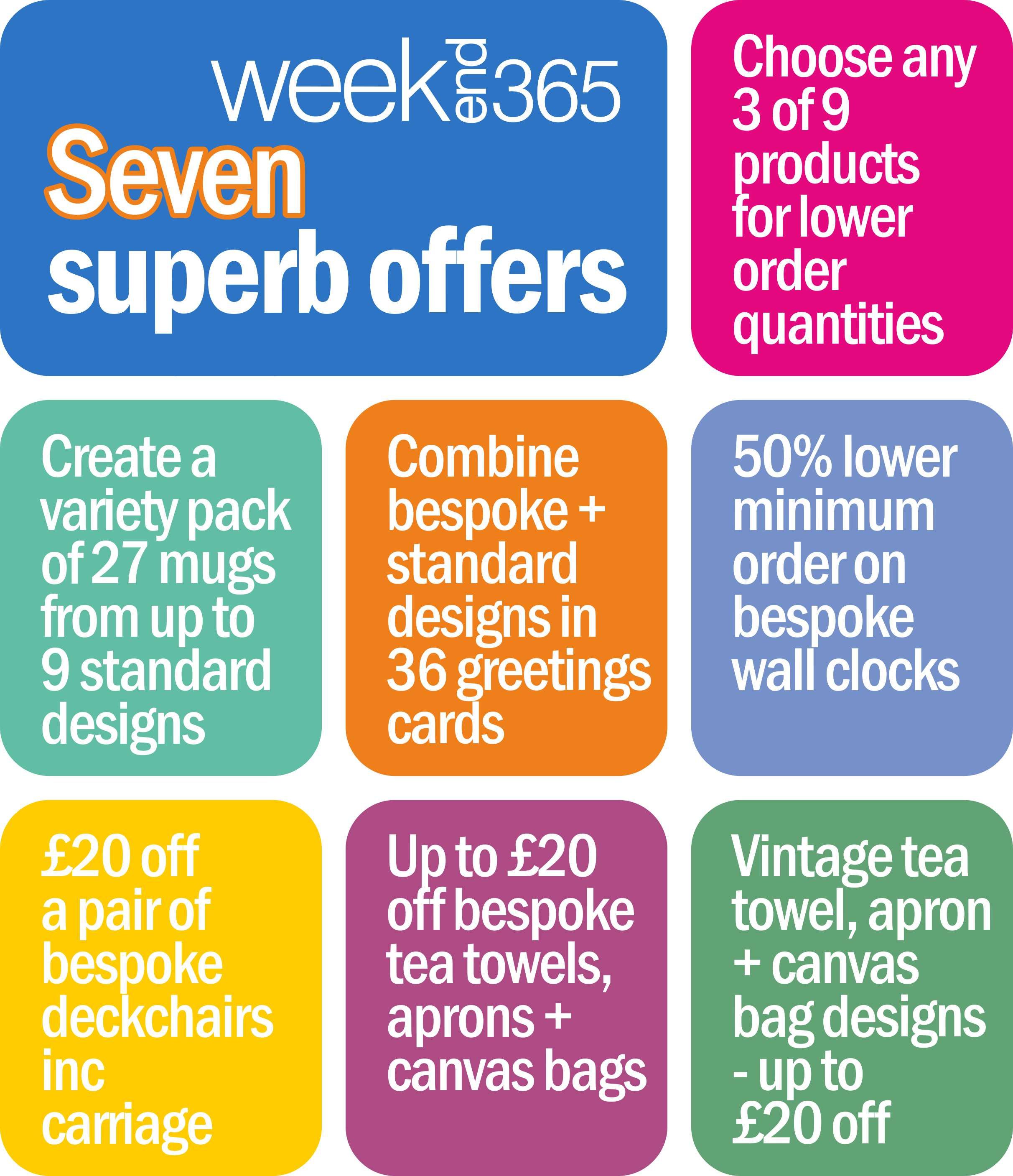 Seven Superb Offers - available till 11th September
